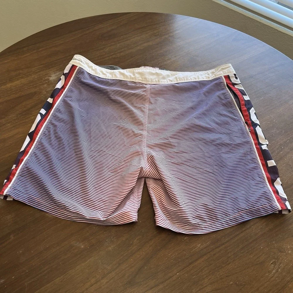 Hurley Board Shorts Mens 38 Blue USA Olympic Team Phantom Swim Trunks Quick Dry